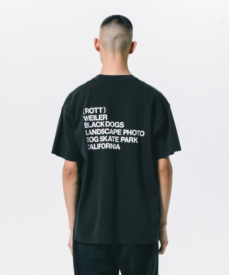 画像3: ROTTWEILER/PIGMENT PHOTO TEE（CHARCOAL） 【30%OFF】［プリントT-24春夏］