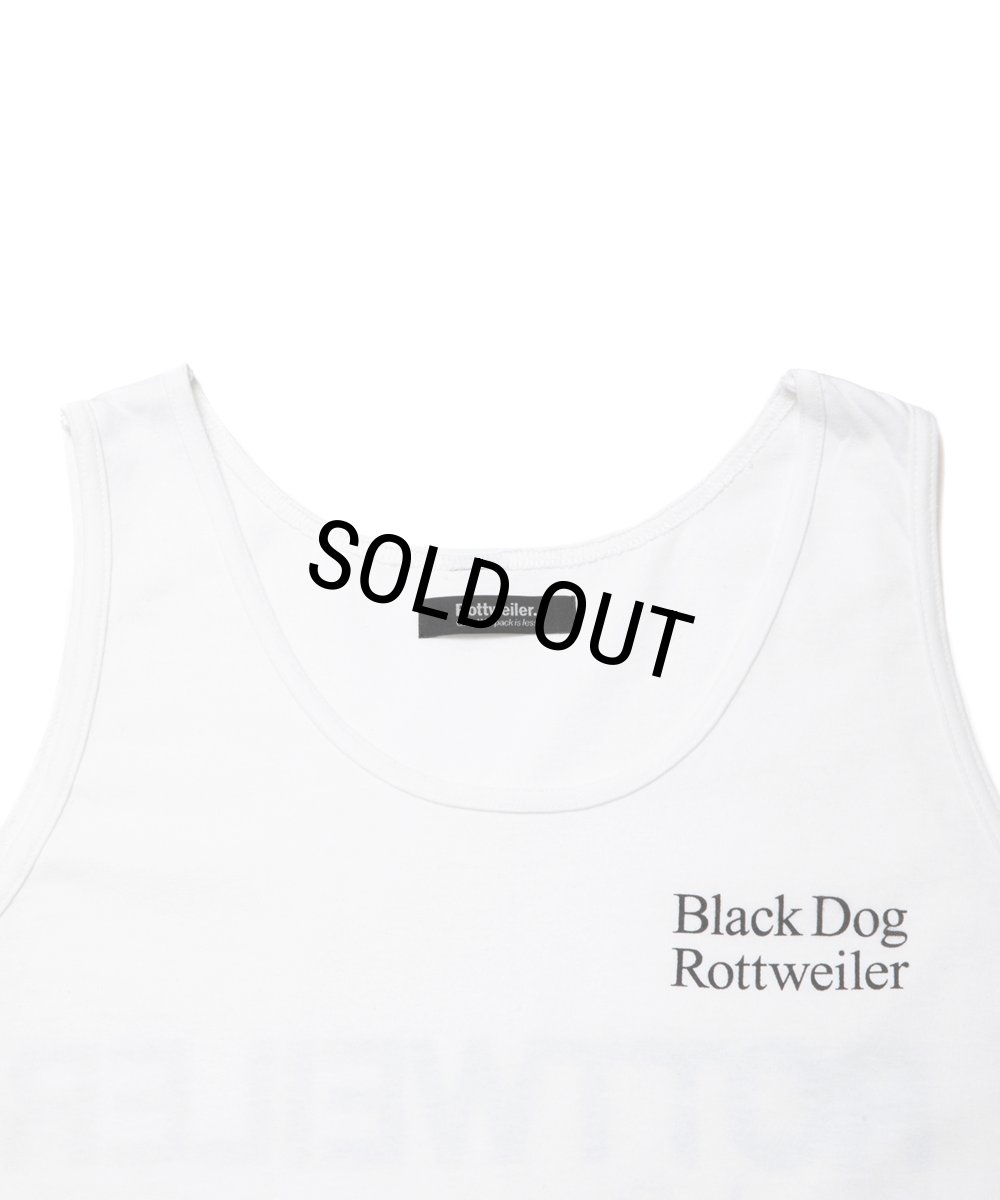画像3: 【30%OFF】ROTTWEILER/2 LINE TANK TOP（WHITE）［タンクトップ-24春夏］ (3)
