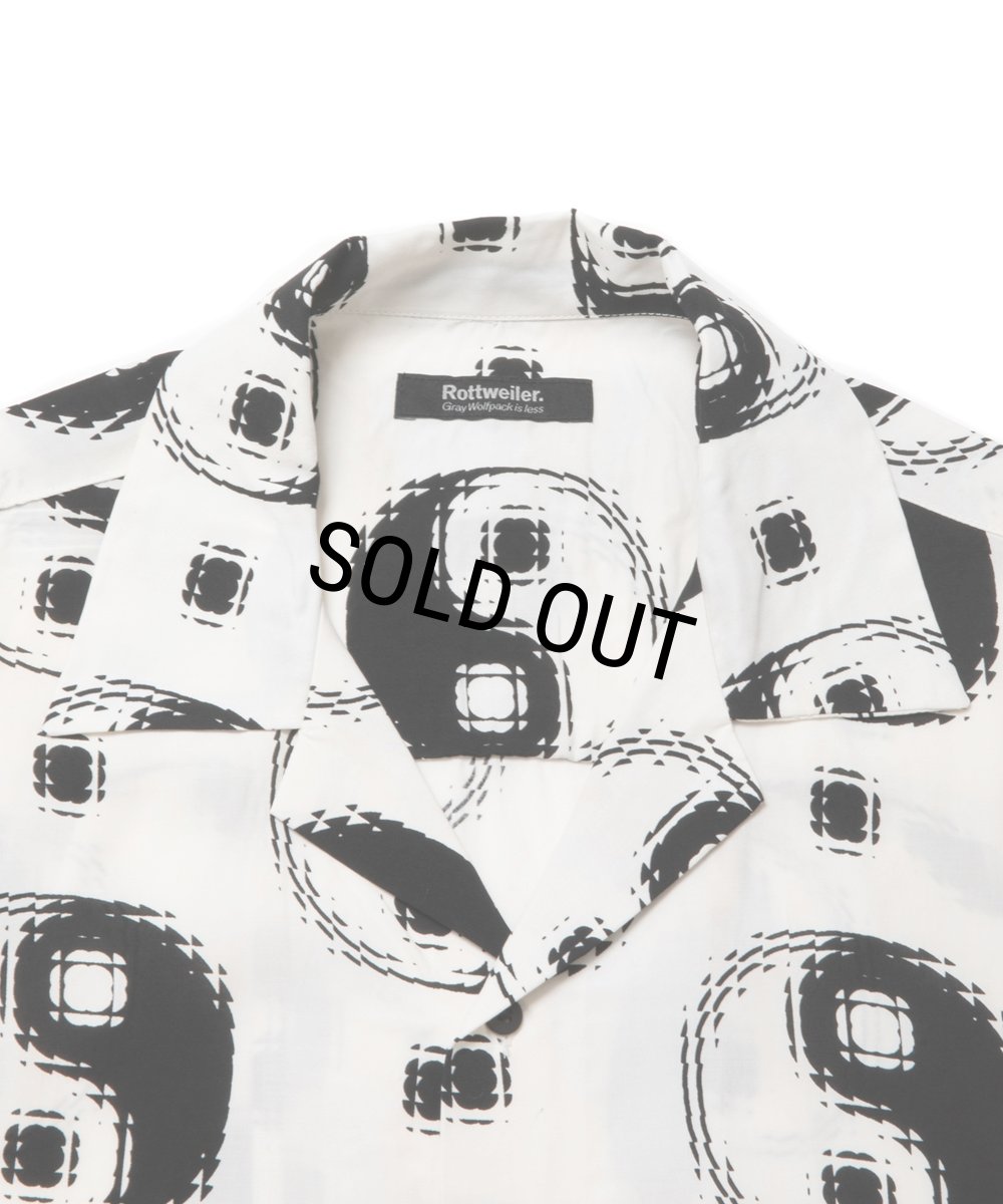 画像3: ROTTWEILER/R9 YIN-YANG S/S SHIRT（WHITE）［陰陽シャツ-24春夏］ (3)