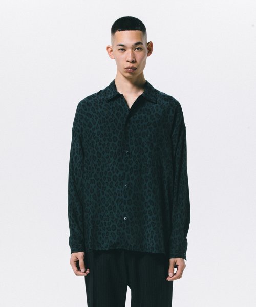 他の写真3: ROTTWEILER/R9 LEOPARD L/S SHIRT（GREEN）［レオパードシャツ-24春夏］