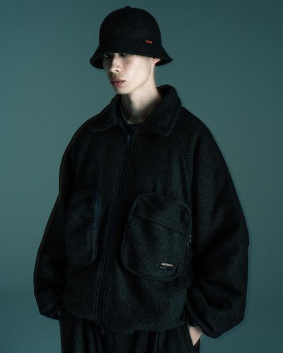 画像3: TIGHTBOOTH/TWEED PUFFY JKT（Olive）［ツイードパフィーJKT-23秋冬］