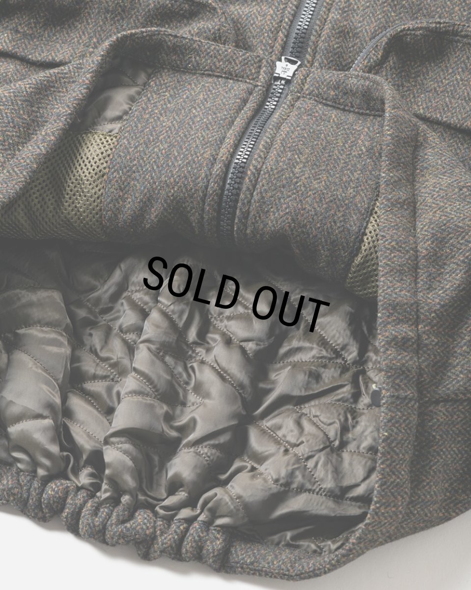 画像6: TIGHTBOOTH/TWEED PUFFY JKT（Olive）［ツイードパフィーJKT-23秋冬］ (6)