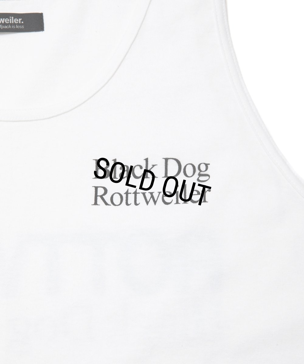 画像4: 【30%OFF】ROTTWEILER/2 LINE TANK TOP（WHITE）［タンクトップ-24春夏］ (4)