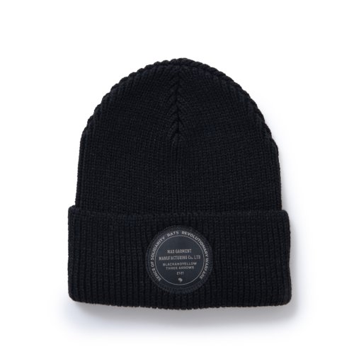 他の写真1: RATS/KNIT CAP CIRCLE PATCH（BLACK）［ニットキャップ-23秋冬］