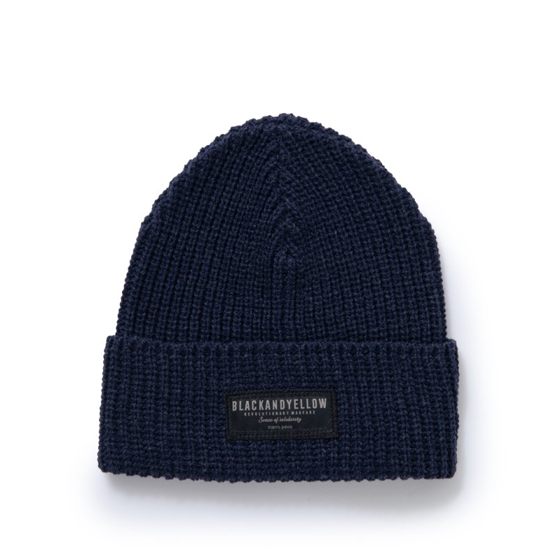 画像1: RATS/WOOL KNIT CAP（NAVY） 【30%OFF】［ウールニットキャップ-23秋冬］