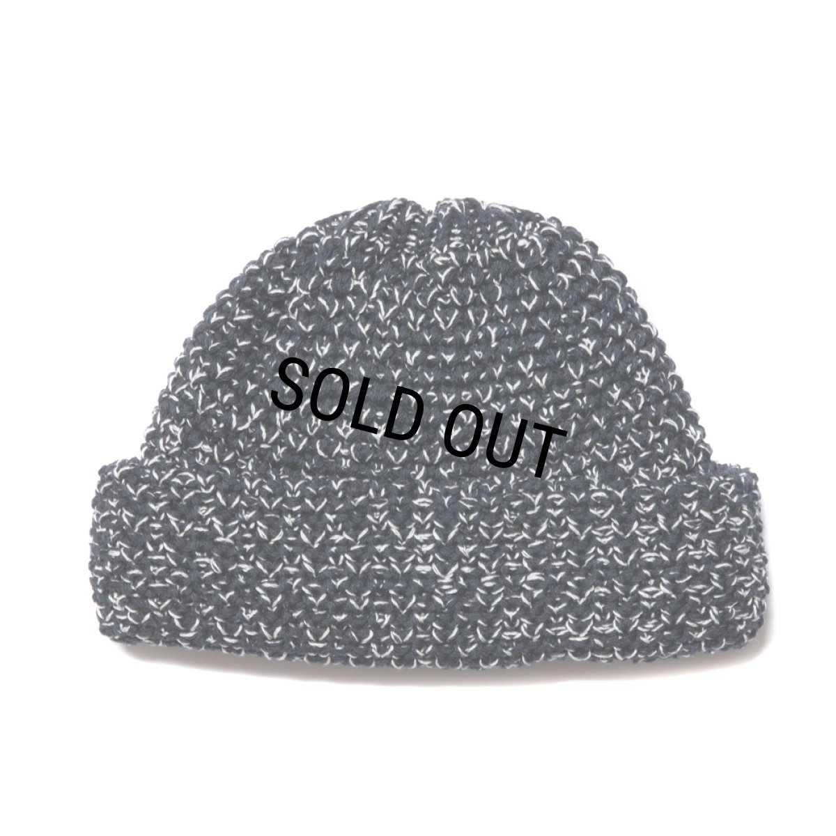 画像1: COOTIE PRODUCTIONS/Lowgauge Big Beanie（Black Mix）［ビッグビーニー-23秋冬］ (1)