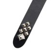 画像4: CALEE/STUDS LEATHER NARROW BELT（BLACK）［スタッズレザーナローベルト-23秋冬］