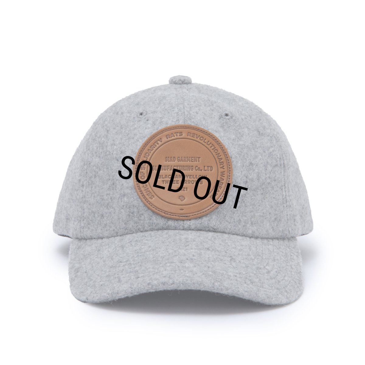 画像2: 【30%OFF】RATS/WOOL LEATHER PATCH CAP（各色）［ウールレザーパッチキャップ-23秋冬］ (2)