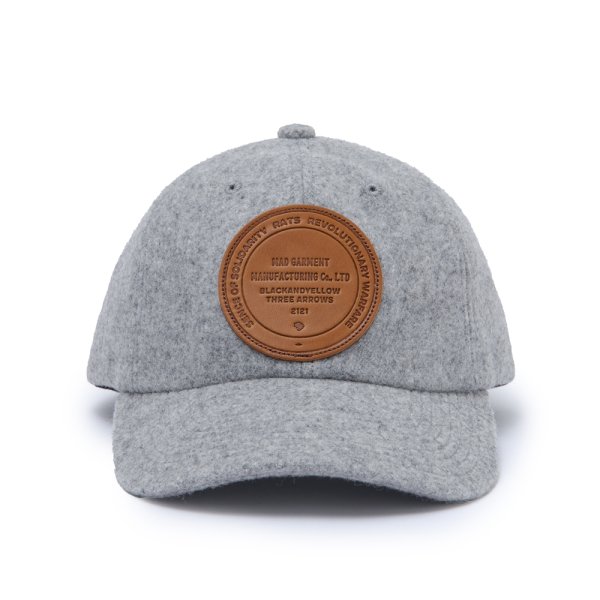 画像2: 【30%OFF】RATS/WOOL LEATHER PATCH CAP（各色）［ウールレザーパッチキャップ-23秋冬］