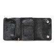 画像3: CALEE/STUDS LEATHER FLAP HALF WALLET（BLACK）［スタッズレザーハーフウォレット-23秋冬］