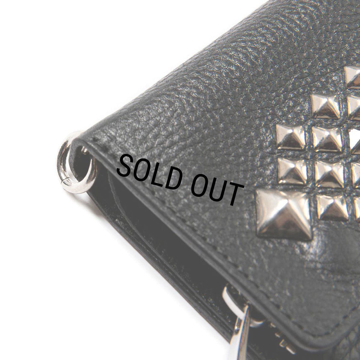 画像7: CALEE/STUDS LEATHER LONG WALLET（BLACK）［スタッズレザーロングウォレット-23秋冬］ (7)