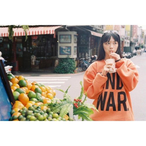 他の写真3: CHALLENGER/C/N END WAR FLEECE（ORANGE）［フリースクルーネック-23秋冬］