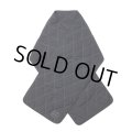COOTIE PRODUCTIONS/Nylon Quilting Wide Stole（Black/White）［ナイロンキルティングワイドストール-23秋冬］