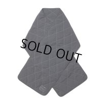 COOTIE PRODUCTIONS/Nylon Quilting Wide Stole（Black/White）［ナイロンキルティングワイドストール-23秋冬］