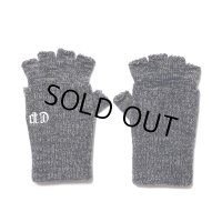 COOTIE PRODUCTIONS/Lowgauge Fingerless Knit Glove（Black Mix）［フィンガーレスニットグローブ-23秋冬］