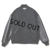 COOTIE PRODUCTIONS/Wool Melton Error Fit Stadium Jacket（Black/Black）［ウールメルトンエラーフィットスタジアムJKT-23秋冬］