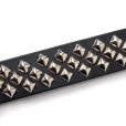 画像5: CALEE/STUDS LEATHER NARROW BELT（BLACK）［スタッズレザーナローベルト-23秋冬］