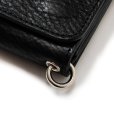 画像6: CALEE/STUDS LEATHER FLAP HALF WALLET（BLACK）［スタッズレザーハーフウォレット-23秋冬］