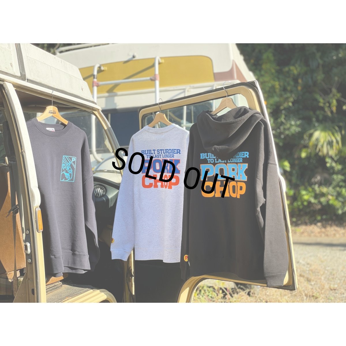 画像6: PORKCHOP/O.P. SQUARE SWEAT（NAVY）［クルーネックスウェット-23秋冬］ (6)