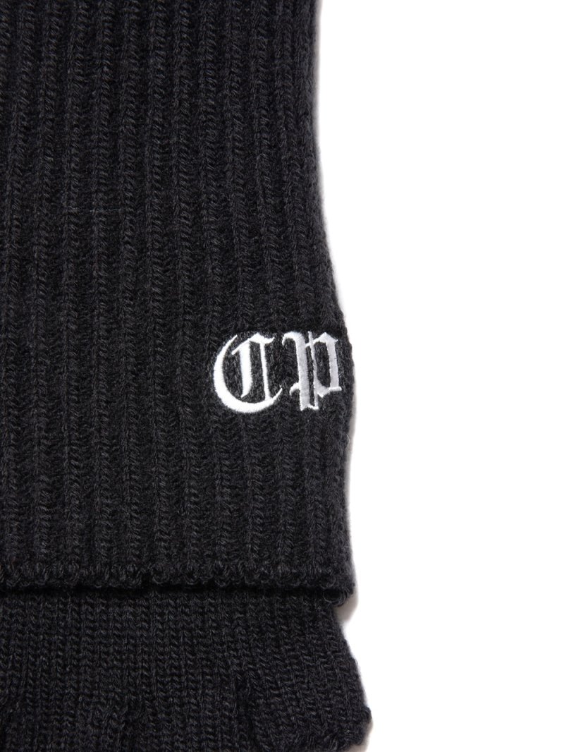 画像3: COOTIE PRODUCTIONS/Lowgauge Fingerless Knit Glove（Black）［フィンガーレスニットグローブ-23秋冬］