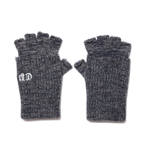 他の写真1: COOTIE PRODUCTIONS/Lowgauge Fingerless Knit Glove（Black Mix）［フィンガーレスニットグローブ-23秋冬］