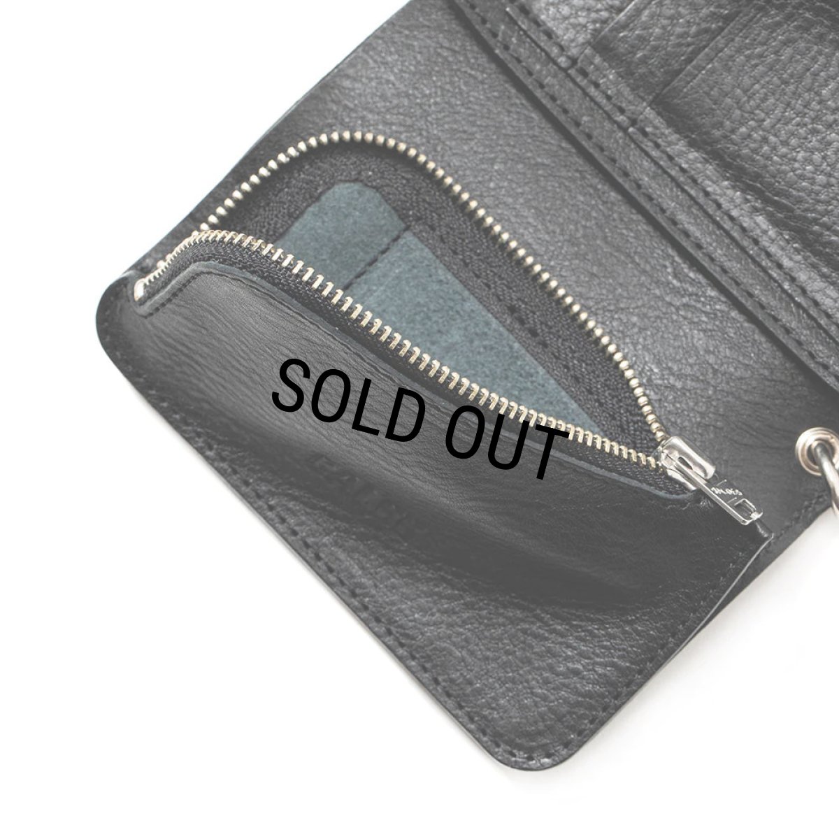 画像8: CALEE/STUDS LEATHER FLAP HALF WALLET（BLACK）［スタッズレザーハーフウォレット-23秋冬］ (8)