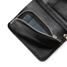 画像8: CALEE/STUDS LEATHER FLAP HALF WALLET（BLACK）［スタッズレザーハーフウォレット-23秋冬］ (8)