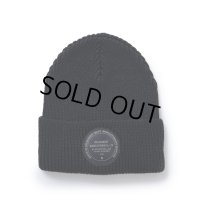 RATS/KNIT CAP CIRCLE PATCH（BLACK）［ニットキャップ-23秋冬］