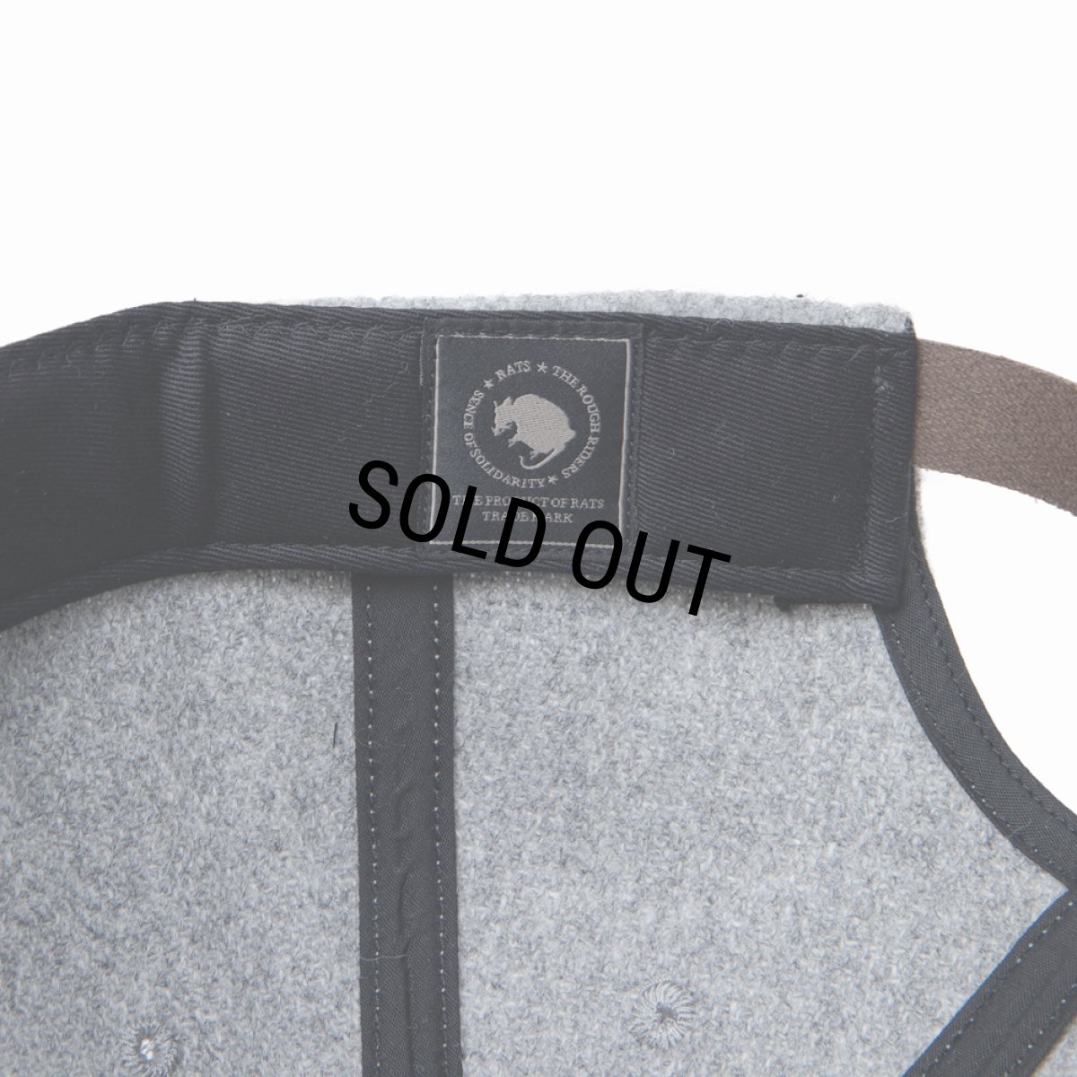 画像4: 【30%OFF】RATS/WOOL LEATHER PATCH CAP（各色）［ウールレザーパッチキャップ-23秋冬］ (4)