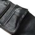 画像9: CALEE/STUDS LEATHER FLAP HALF WALLET（BLACK）［スタッズレザーハーフウォレット-23秋冬］