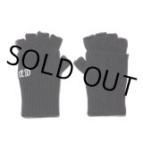 COOTIE PRODUCTIONS/Lowgauge Fingerless Knit Glove（Black）［フィンガーレスニットグローブ-23秋冬］
