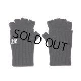 COOTIE PRODUCTIONS/Lowgauge Fingerless Knit Glove（Black）［フィンガーレスニットグローブ-23秋冬］