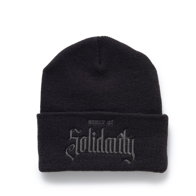 画像1: RATS/KNIT CAP SOLIDARITY（CHACOAL） 【30%OFF】［ニットキャップ-23秋冬］