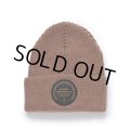 RATS/KNIT CAP CIRCLE PATCH（BROWN） 【30%OFF】［ニットキャップ-23秋冬］