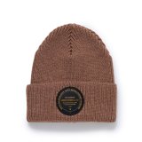 RATS/KNIT CAP CIRCLE PATCH（BROWN）［ニットキャップ-23秋冬］