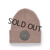 RATS/KNIT CAP CIRCLE PATCH（BROWN） 【30%OFF】［ニットキャップ-23秋冬］