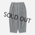 TIGHTBOOTH/WOOL HERRINGBONE BALLOON PANTS（Charcoal） 【20%OFF】［ウールヘリンボーンバルーンパンツ-23秋冬］
