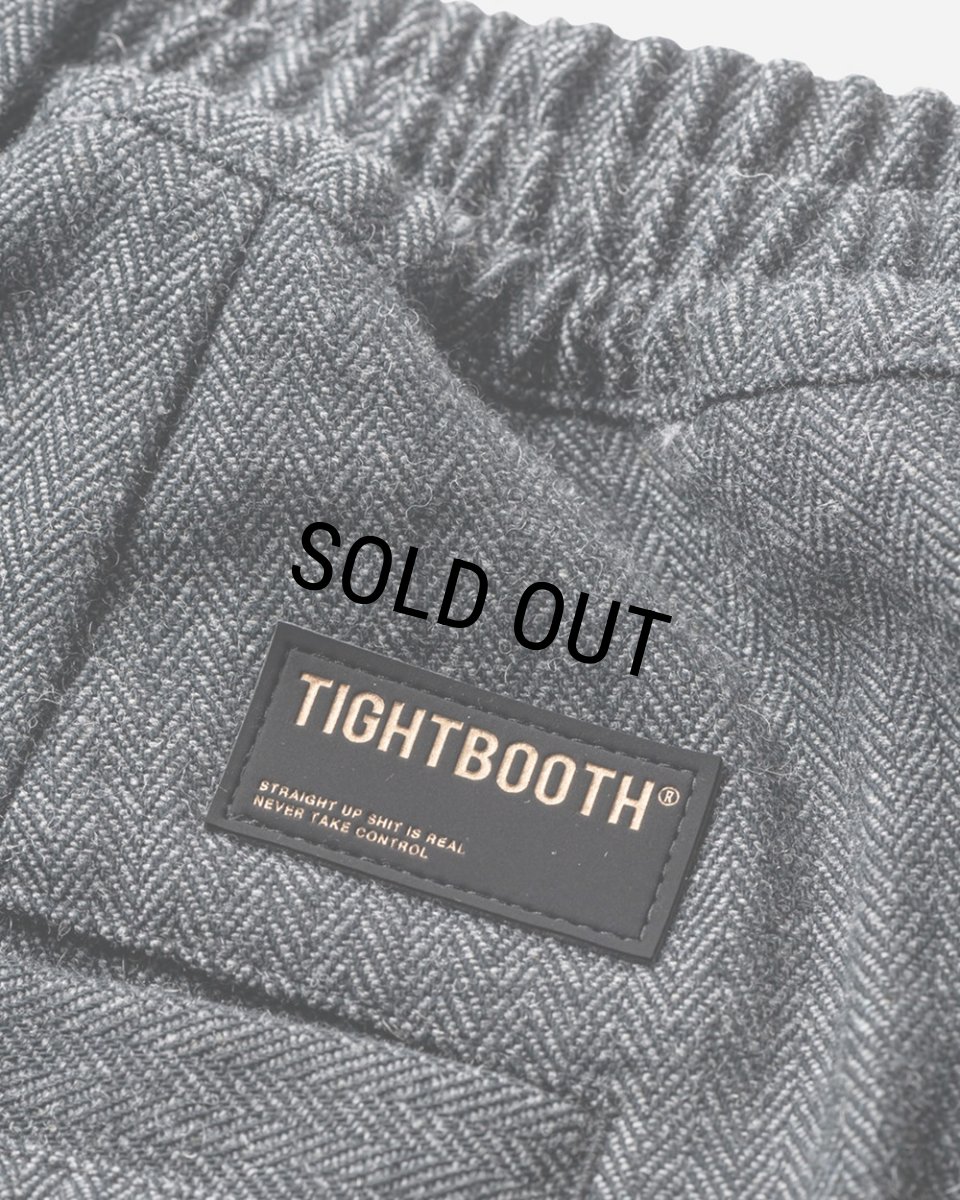 画像7: TIGHTBOOTH/WOOL HERRINGBONE BALLOON PANTS（Charcoal） 【20%OFF】［ウールヘリンボーンバルーンパンツ-23秋冬］ (7)