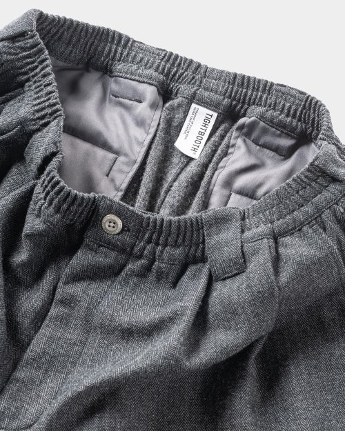 他の写真3: TIGHTBOOTH/WOOL HERRINGBONE BALLOON PANTS（Charcoal） 【20%OFF】［ウールヘリンボーンバルーンパンツ-23秋冬］