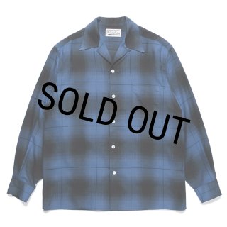 WACKO MARIA オンブレチェックオープンカラーシャツ 23ss WACKO MARIA/OMBRE CHECK OPEN COLLAR SHIRT（PURPLE