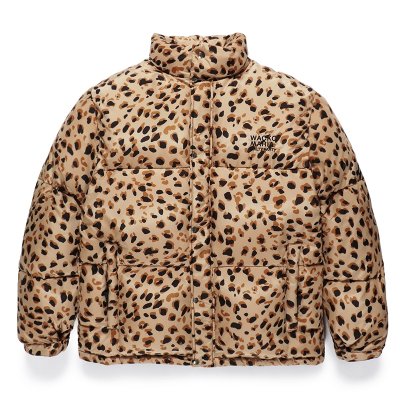 画像1: WACKO MARIA/NANGA / LEOPARD DOWN JACKET（BEIGE）［レオパードダウンJKT-23秋冬］