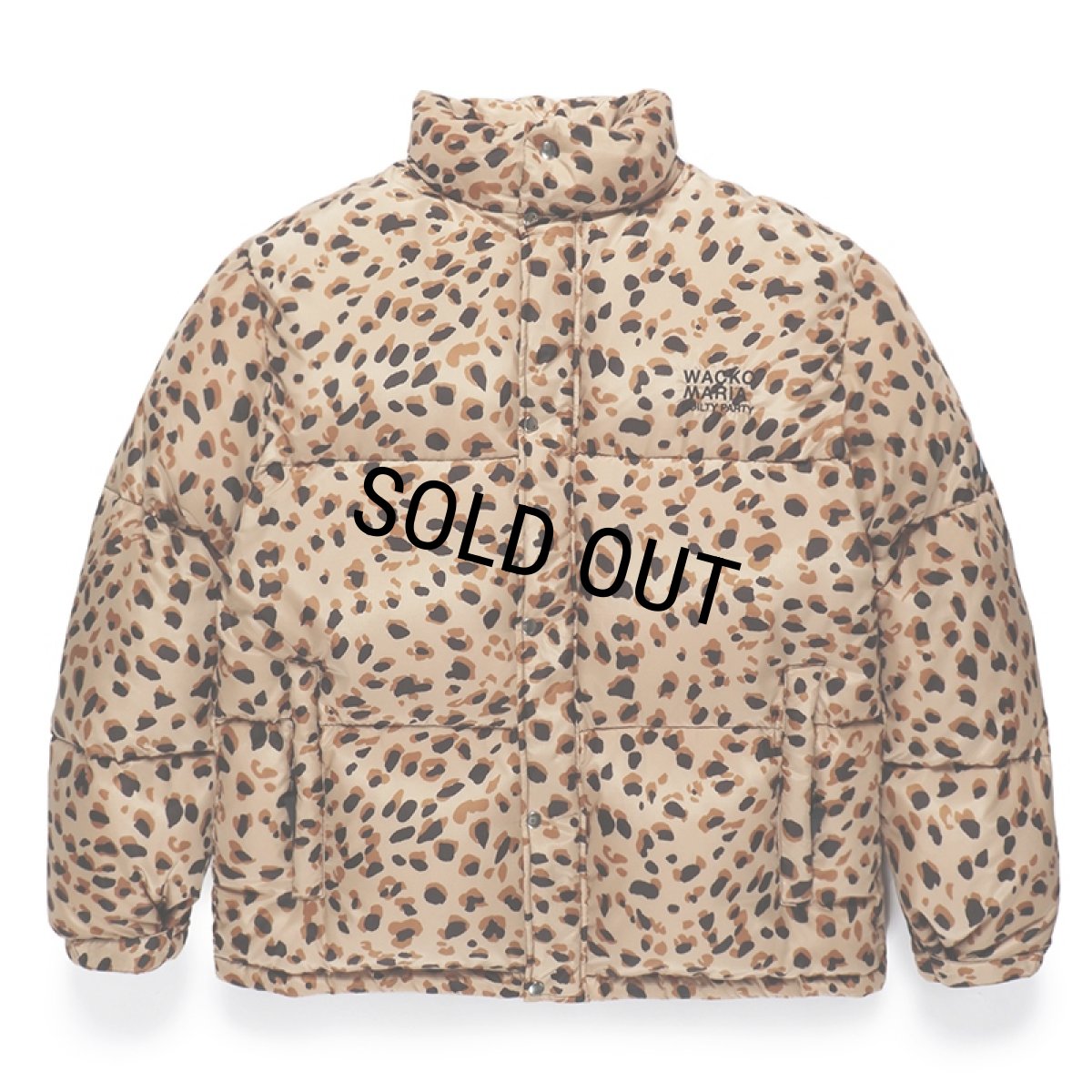 画像1: WACKO MARIA/NANGA / LEOPARD DOWN JACKET（BEIGE）［レオパードダウンJKT-23秋冬］ (1)