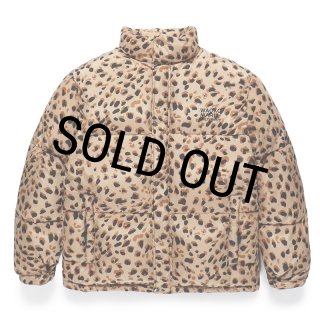 WACKO MARIA/NANGA / LEOPARD DOWN JACKET（BEIGE）［レオパード