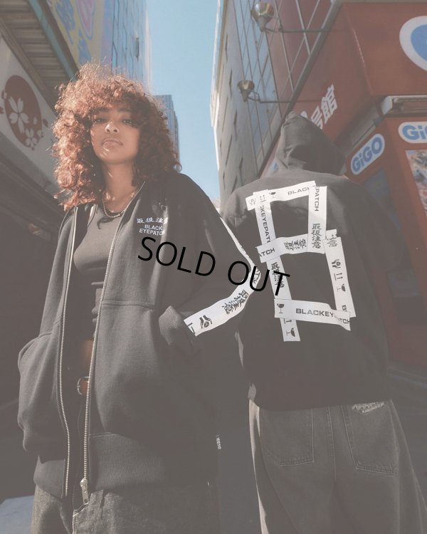 画像3: BlackEyePatch/HWC TAPED ZIP HOODIE（BLACK）