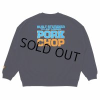 PORKCHOP/O.P. SQUARE SWEAT（NAVY）［クルーネックスウェット-23秋冬］