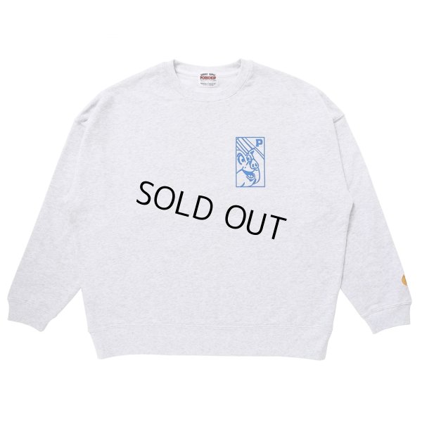画像2: PORKCHOP/O.P. SQUARE SWEAT（ASH）［クルーネックスウェット-23秋冬］