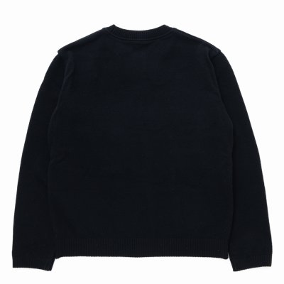 画像2: RATS/FANG CREW NECK KNIT（BLACK）［クルーネックニット-23秋冬］