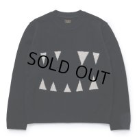 RATS/FANG CREW NECK KNIT（BLACK）［クルーネックニット-23秋冬］