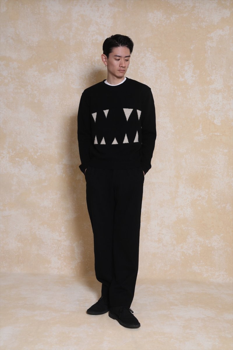 画像3: RATS/FANG CREW NECK KNIT（BLACK）［クルーネックニット-23秋冬］