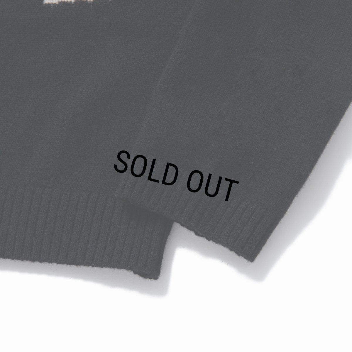 画像5: RATS/FANG CREW NECK KNIT（BLACK）［クルーネックニット-23秋冬］ (5)